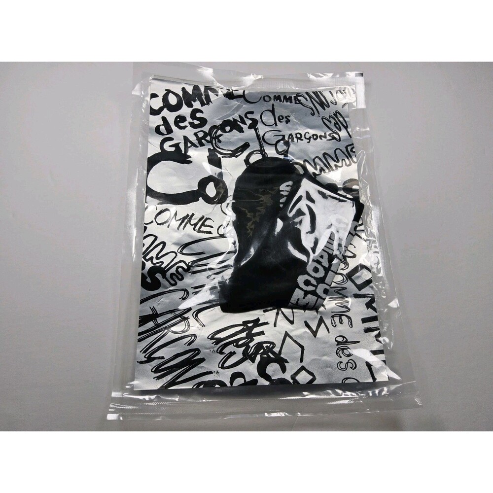 Comme des Garcons Logo Black Socks One Size
